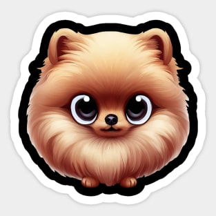 Playful Pomeranian Sticker